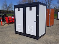 Double Stall Portable Toilet