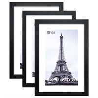 VCK 24x36 Solid Wood Poster Frames Black 3 Pack