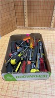 Box of miscellaneous screwdrivers