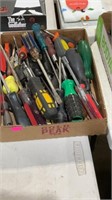 Box of miscellaneous screwdrivers