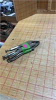 Bundle of vise grips style pliers