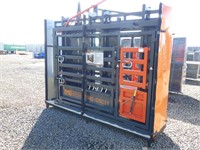 10' Cattle Squeeze Chute W/ Scale