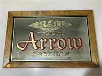 Arrow Cordials Advertising Mirror 23.5x15.5