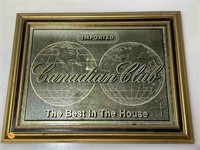 Canadian Club Advertising Mirror 21.75x16.5