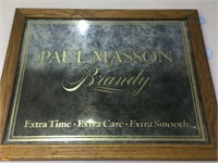 Paul Masson Brandy Advertising Mirror 22.75x18.5