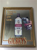 Gilbey’s Gin Advertising Mirror 13x17