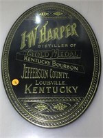 I W Harper Kentucky Bourbon Advertising Mirror