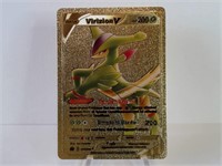 Rare Pokemon Gold Foil Virizion V