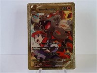 Rare Pokemon Gold Foil Hisuian Arcanine