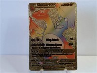 Pokemon Card Rare Gold Charizard Gx Rainbow