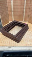 Five wooden picture frames