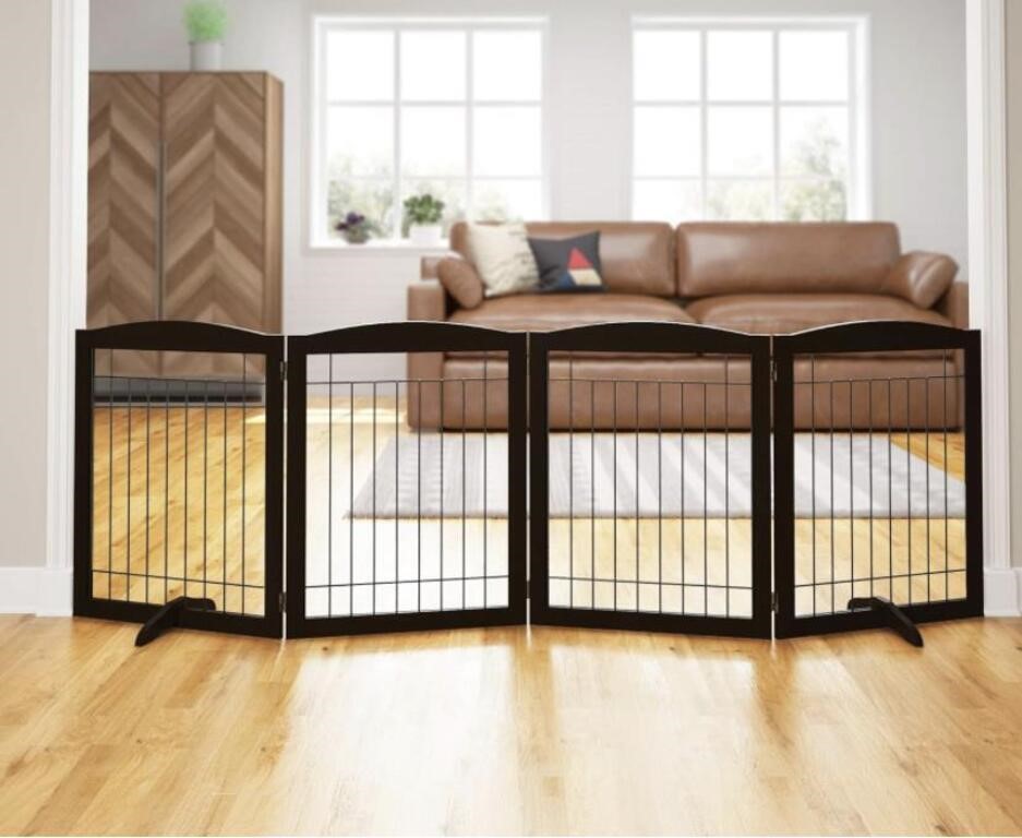 PAWLAND, 96 IN. WIDE 4 PANEL DOG GATE, 30 IN.