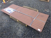 37"x95" Brown Metal Roof Panels