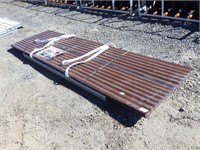 12'x3' Brown Metal Roof Panels