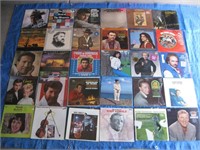 30 Country Music LP Records, Assorted