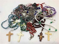Costume jewelry and more. Rosaries.
