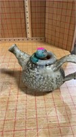 Old pottery teapot