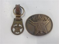 Marlboro Belt Bluckle & Keychain