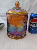 Indiana Carnival Glass Biscuit Jar
