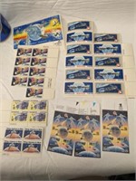 Space Exploration US Postage Stamps  FV $7.48