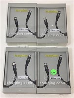 4 NIB heyday charging cables. For iphone/iPad.