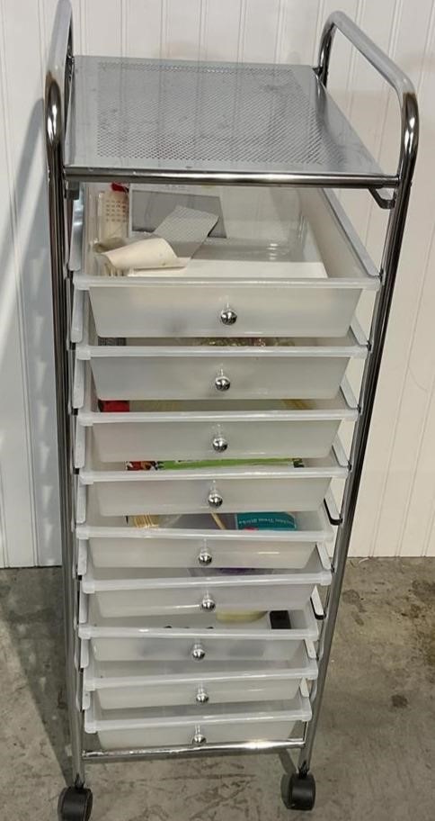Rolling Cart With Drawers & Crafts