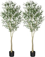 $170 CROSOFMI Artificial Olive Tree Plant 6 Feet