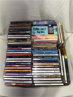 Large Lot of Vintage Music CDs in Case
