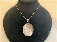 Sterling Sea Turtle Shell Necklace 6.0gr TW