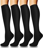 4 Pairs Copper Compression Socks for Women & Men