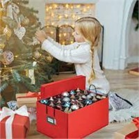 Christmas Ornament Storage Container Box 25.5 x