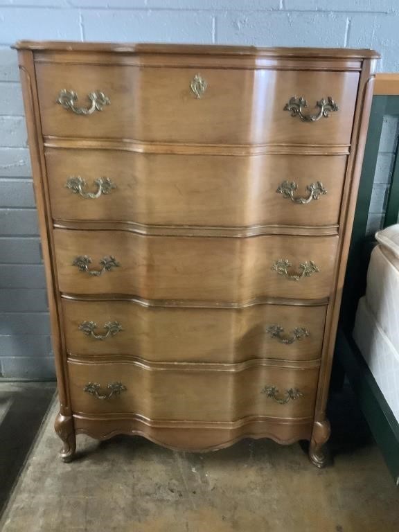 Basset 5-Drawer Chest, 49.5in Tall X 36in Wide