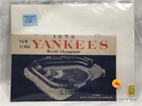 1959  Yankees scorecard