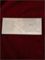 2023 Cook Island Two Dollar Silver Certificate