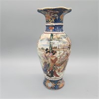 Hand painted oriental vase.