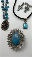 Fashion Jewelry Faux Turquoise Stones