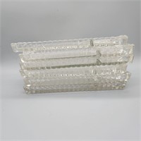 6 Orchard Crystal Snack Plates