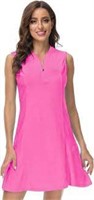 MoFiz Pink Tennis Sleeveless Dress with Shorts