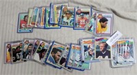 APPROX 34 1970s FOOTBALL TRADING CARDS