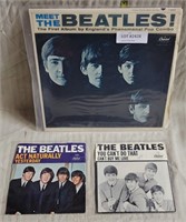 3 VTG. THE BEATLES RECORD ALBUMS