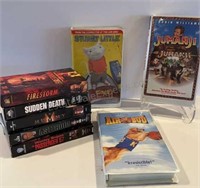 8 VHS MOVIES Including Air Bud, Jumanji, Stuart