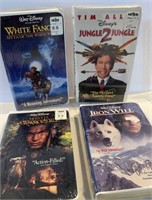 NEW VHS WALT DISNEY VIDEOS Including WHITE FANG,