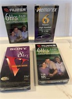 New VIDEO TAPES VHS BLANK TAPES