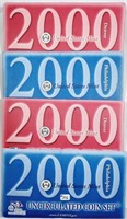 2  2000 P&D  US. Mint Uncirculated sets