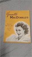 Jeanette MacDonald song book
