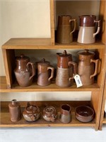 Selection Bendigo Pottery Jugs / Tea Pots
