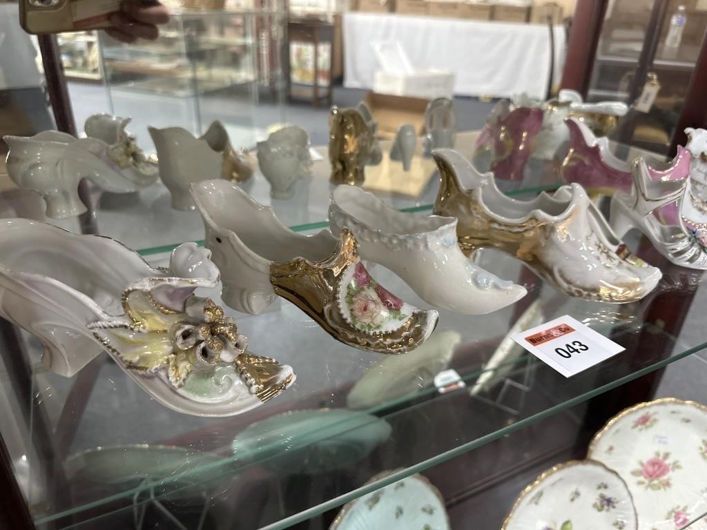 Selection Vintage Porcelain Shoes
