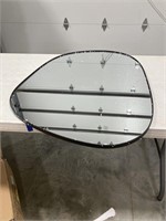 Black frame M mirror