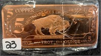 5oz Copper Bar