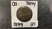 1899 Big Penny Coin